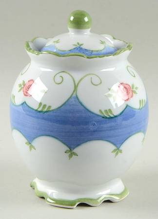 Eloise Blue Sugar Bowl & Lid