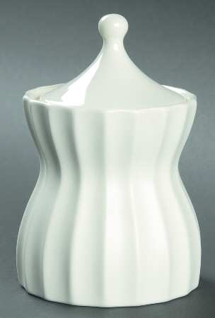 Dynasty White (Matte) Sugar Bowl & Lid