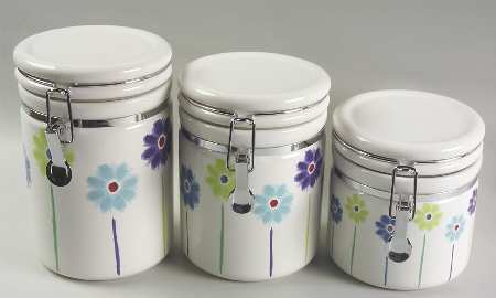 Aroma Blue (3 Piece) Canister Set (Box Set)