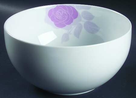 Chelsea Rose Mauve 9" Salad Serving Bowl