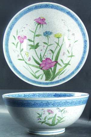 Fleurs de Chantilly 9" Round Bowl