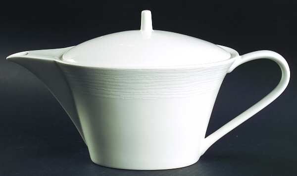 Beechwood White Coffee Pot & Lid
