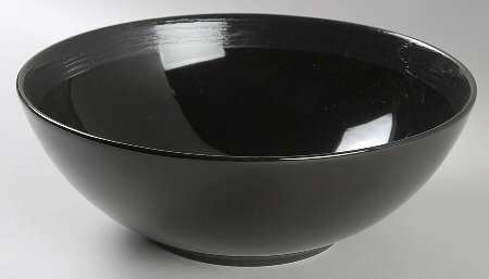 Beechwood Ebony 9" Round Vegetable Bowl