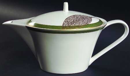 Gold Leaves Coffee Pot & Lid