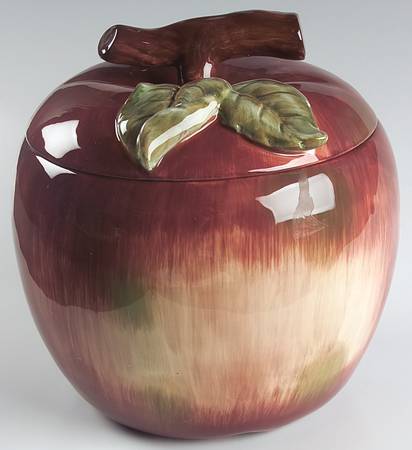 Victoria (Earthenware) Figural Cookie Jar & Lid