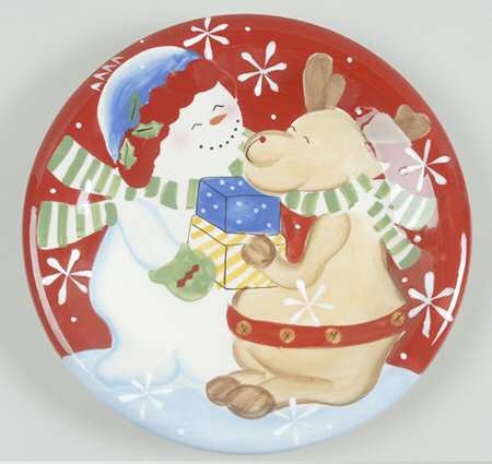 Festive Frosty Salad/Dessert Plate