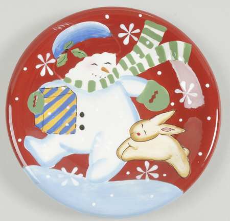 Festive Frosty Salad/Dessert Plate