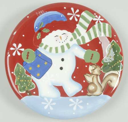 Festive Frosty Salad/Dessert Plate