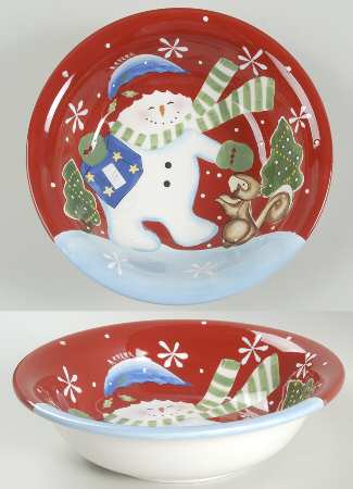 Festive Frosty Soup/Cereal Bowl