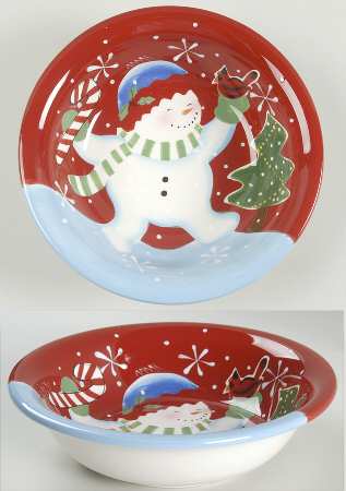 Festive Frosty Soup/Cereal Bowl