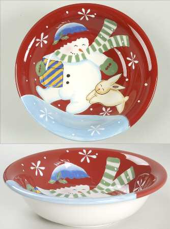 Festive Frosty Soup/Cereal Bowl