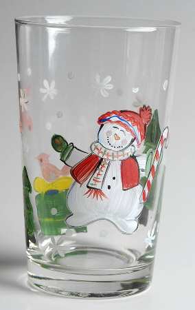 Festive Frosty Glassware Highball