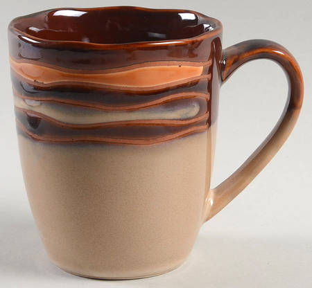 Waves Brown Mug