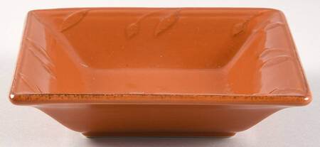 Sorrento Paprika (Orange) Individual Square Dip Dish