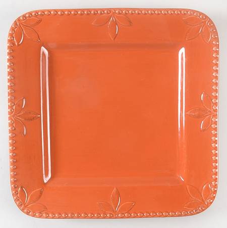 Sorrento Paprika (Orange) Square Dinner Plate
