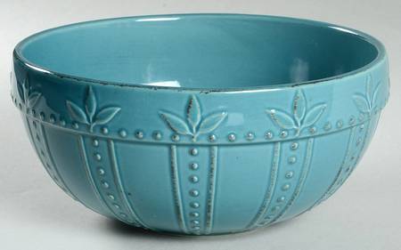 Sorrento Teal 8" Round Vegetable Bowl