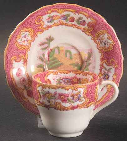 Spode's Quenn Mary (Pink and Yellow) by Spode
