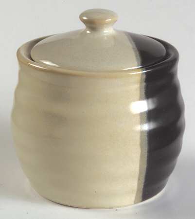 Trio Black Sugar Bowl & Lid