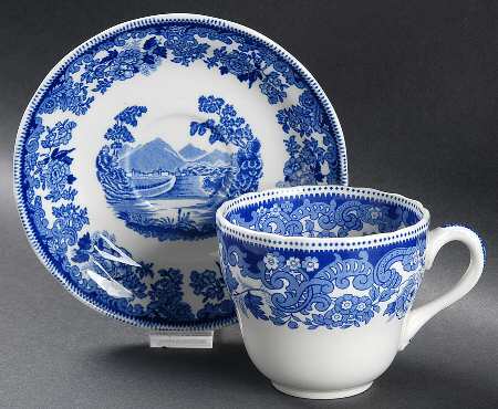 Jane Seymour Flat Cup & Saucer Set