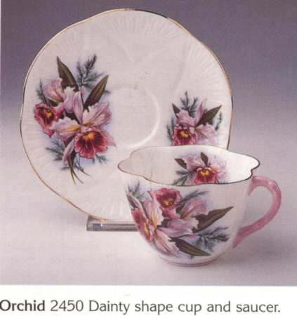 Orchid Flat Cup & Saucer Set