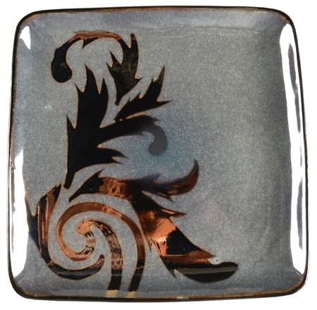 Solare Gray Square Dinner Plate