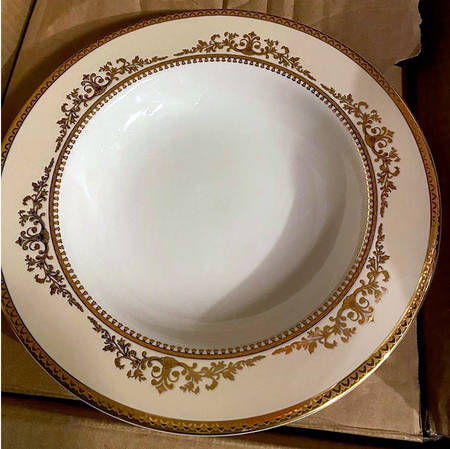 Caramel Large Rim Soup Bowl