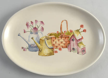 In the Garden 14" Oval Serving Platter