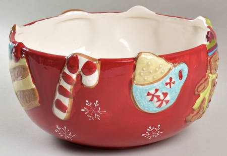 Homemade Holidays 10" Large Salad Serving Bowl