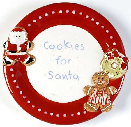 Homemade Holidays Cookies for Santa Luncheon Plate