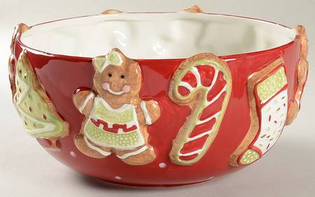 Homemade Holidays 10" Large Salad Serving Bowl