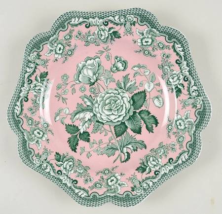 Blue Room Garden Collection (Mixed Colors) 9" Square Fancy Plate
