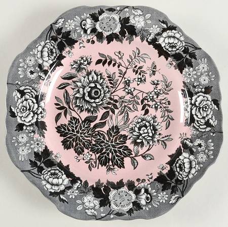 Blue Room Garden Collection (Mixed Colors) 9" Square Fancy Plate