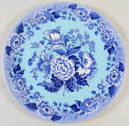 Blue Room Garden Collection (Mixed Colors) 12" Chop Plate (Round Platter)