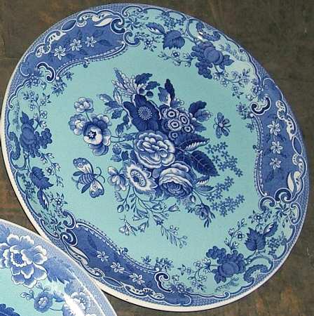 Blue Room Garden Collection (Mixed Colors) 12" Chop Plate (Round Platter)