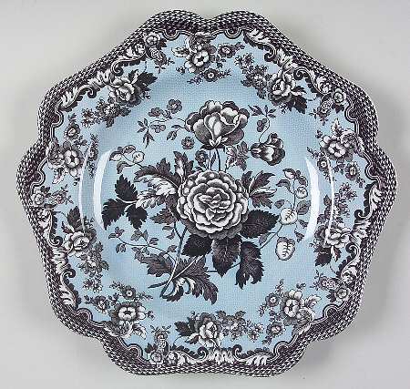 Blue Room Garden Collection (Mixed Colors) 9" Square Fancy Plate