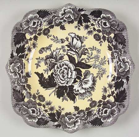 Blue Room Garden Collection (Mixed Colors) 9" Square Fancy Plate