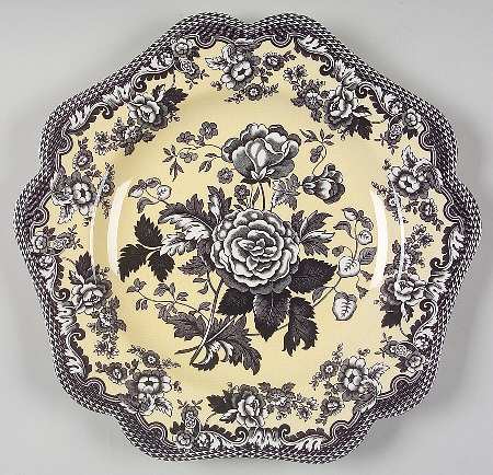 Blue Room Garden Collection (Mixed Colors) 9" Square Fancy Plate