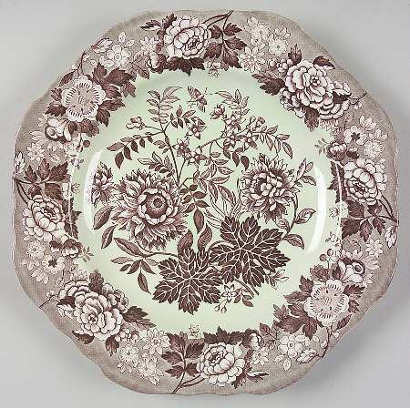 Blue Room Garden Collection (Mixed Colors) 9" Square Fancy Plate