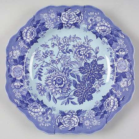 Blue Room Garden Collection (Mixed Colors) 9" Square Fancy Plate