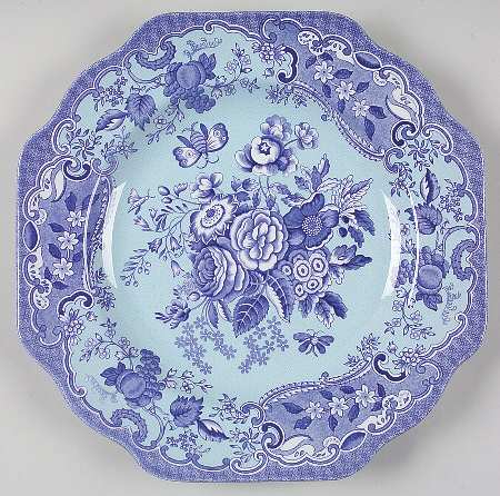 Blue Room Garden Collection (Mixed Colors) 9" Square Fancy Plate