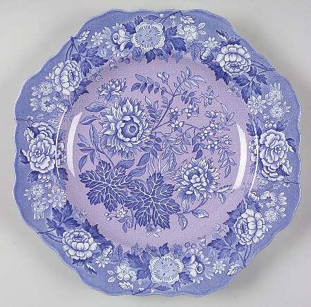 Blue Room Garden Collection (Mixed Colors) 9" Square Fancy Plate