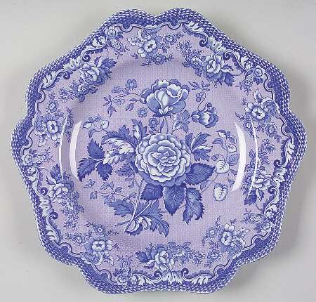 Blue Room Garden Collection (Mixed Colors) 9" Square Fancy Plate