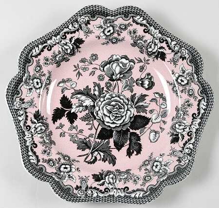 Blue Room Garden Collection (Mixed Colors) 9" Square Fancy Plate
