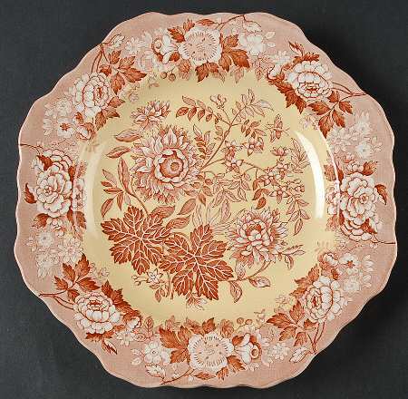 Blue Room Garden Collection (Mixed Colors) 9" Square Fancy Plate