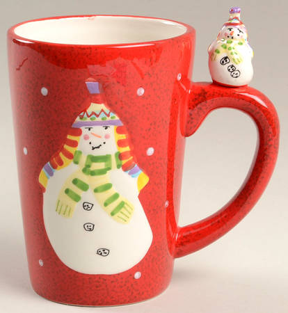 Snowmates Red Latte Mug