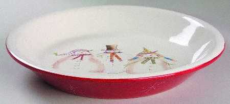 Snowmates Red 10" Pie Baking Plate