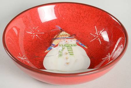 Snowmates Red Fruit/Dessert (Sauce) Bowl