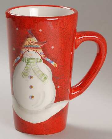 Snowmates Red Latte Mug