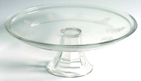 Evergreen Glassware Cake Stand
