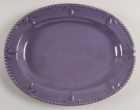 Sorrento Lavender 14" Oval Serving Platter